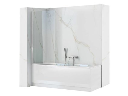 REA - Vanová zástěna LAGOS 80 Chrome REA-W5630