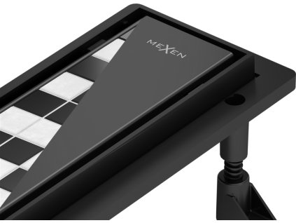 MEXEN - Flat ABS odtokový žlab 2v1 70, černá 1769070