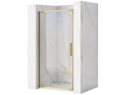 REA - Sprchové dveře Rapid Swing Brush Gold 100 REA-K2503