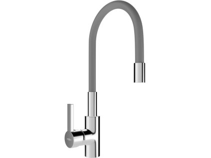 MEXEN - Flex dřezová baterie, chrom/ šedá 670900-06