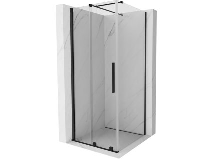 MEXEN/S - Velar sprchový kout 90 x 90, transparent, černá 871-090-090-01-70