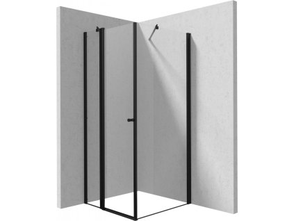 DEANTE - Sprchový kout Kerria Plus černá, čtvercová, 80x80 cm KKNNU08S08