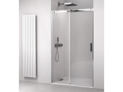 THRON SQUARE sprchové dveře 1000 mm, hranaté pojezdy, čiré sklo