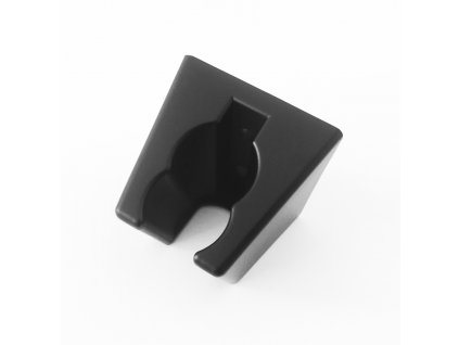 Černý držák ruční sprchy Blackie, matný černý povrch (AED0507)
