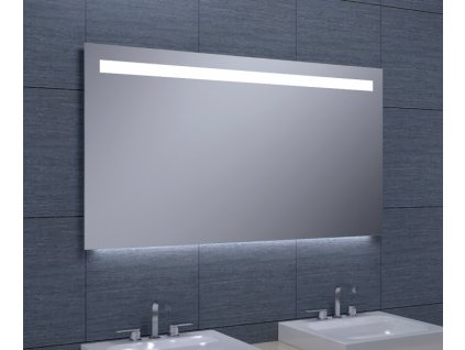 Zrcadlo s horním LED osvětlením 1200x650 mm, spodní podsvícení (bssMFC65-12)