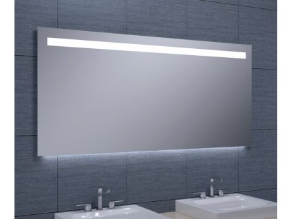 Zrcadlo s horním LED osvětlením 1400x650 mm, spodní podsvícení (bssMFC65-14)