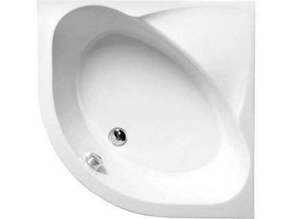 SELMA hluboká sprchová vanička, čtvrtkruh s konstrukcí 90x90x30cm, R550, bílá