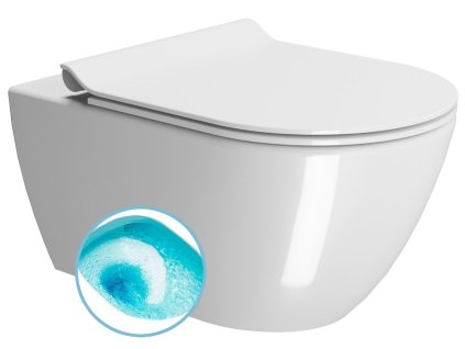 PURA závěsná WC mísa, Swirlflush, 36x55cm, bílá ExtraGlaze DOPRAVA ZDARMA