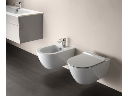 PURA závěsná WC mísa, Swirlflush, 36x55cm, bílá ExtraGlaze DOPRAVA ZDARMA