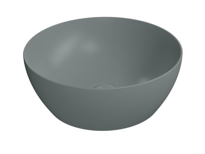 PURA keramické umyvadlo na desku, průměr 42cm, agave mat DOPRAVA ZDARMA