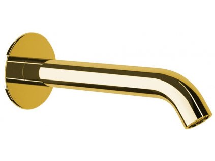 Nástěnná výtoková hubice, kulatá, 165mm, zlato