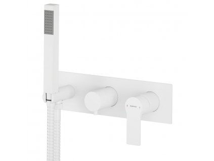 PAX podomítková sprchová baterie s ruční sprchou, 3 výstupy, bílá mat