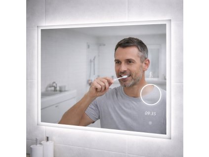 LED zrcadlo TIME muž ve formě