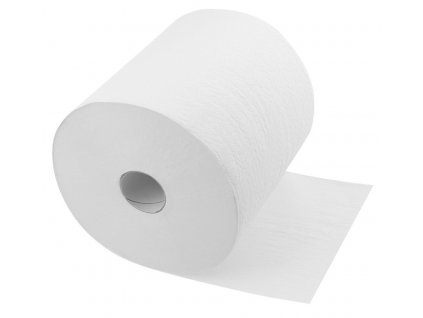 Papírové ručníky dvouvrstvé v roli, 6 ks, pr. role 19,6cm, 140m, dutinka 45mm