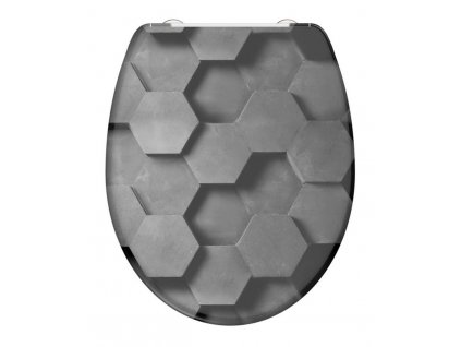 Schütte GREY HEXAGONS| Duroplast, Soft Close