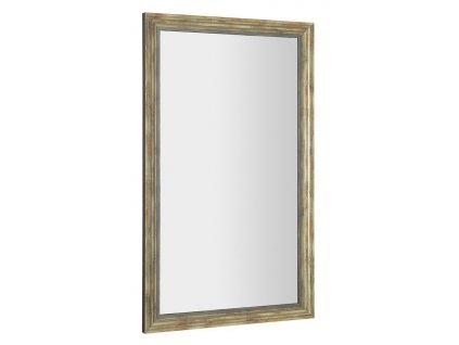 DEGAS zrcadlo v dřevěném rámu 716x1216mm, černá/starobronz