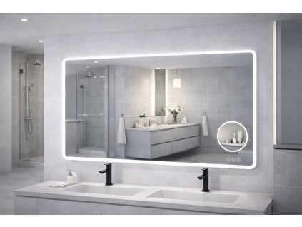 LED zrcadlo MATTEO 120x70, moderní koupelna
