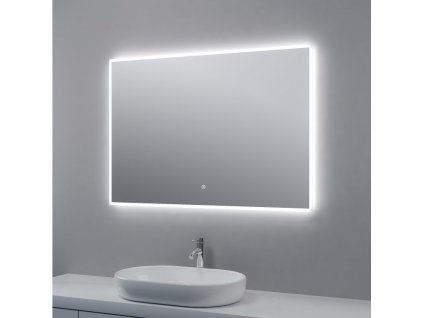 Zrcadlo s LED osvětlením, 1000 x 700 x 30 mm, nastavitelná teplota barvy světla