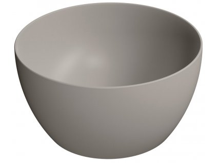 PURA keramické umyvadlo na desku vysoké, průměr 42cm, tortora mat DOPRAVA ZDARMA