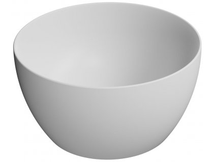 PURA keramické umyvadlo na desku vysoké, průměr 42cm, bílá mat DOPRAVA ZDARMA