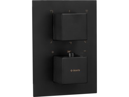 DEANTE - Therm černá - Vnější prvek, pro termostatický BOX BXY_NEAT
