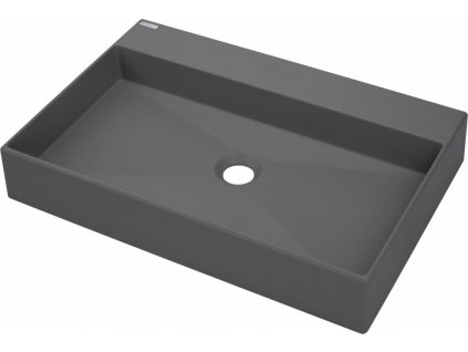 DEANTE - Correo antracit metalic - Granitové umyvadlo, na desku - 60x40 cm CQR_TU6S