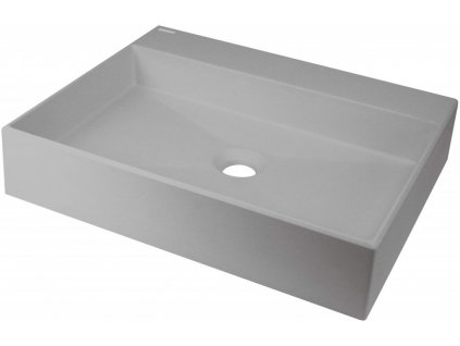 DEANTE - Correo metallic grey Granit umyvadlo na desku - 500x400 mm CQR_SU5S
