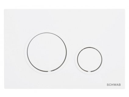 SCHWAB VELA ovládací tlačítko, 247x165 mm, bílá mat