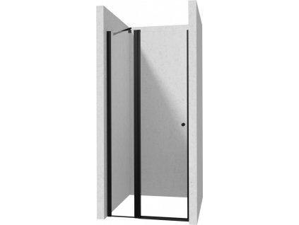 DEANTE - Kerria Plus nero sprchové dveře bez stěnového profilu, 80 cm - výklopné KTSUN42P