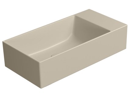 KUBE X keramické umývátko 50x25cm, bez otvoru, pravé/levé, creta mat