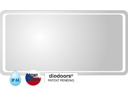 Zrcadlo s LED osvětlením ODRA, 120 cm, 3 cm, 60 cm