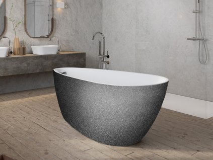 volne stojici vana goya a line glam grafitova