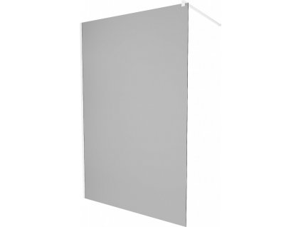 MEXEN/S - KIOTO Sprchová zástěna WALK-IN 80 x 200, grafit 8 mm, bílá 800-080-101-20-40