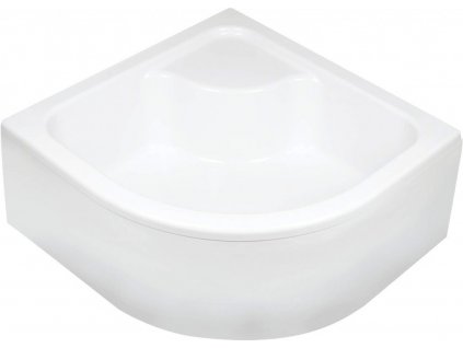 DEANTE - Deep bílá - Akrylátová sprchová vanička, půlkulatá, 80x80 cm - hluboká KTD_042B