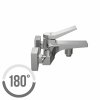 CERSANIT - Vanová baterie CROMO jednopáková, nástěnná,  s pevným výtokovým ramínkem, s přepínačem, CHROM S951-011
