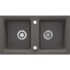 DEANTE - Zorba antracit metalic - Granitový dřez, 2 - bowl ZQZ_T203