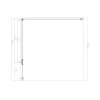 OMNIRES - MANHATTAN sprchové dveře pro boční stěnu, 90 cm chrom / transparent /CRTR/ ADC90X-ACRTR