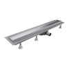 OMNIRES - LOWFIX lineární sprchový odtok s krycí deskou pro dlažbu, 90 cm srebrny /SL/ LOWFIX90TSL