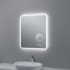 LED zrcadlo MATTEO 60x70 cm, kosmetické zrcátko 5 x zoom, funkce proti zamlžování