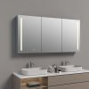 Luxusní galerka ELISA 1400 x 700 mm, hodiny, el. zásuvka, kosmetické zrcátko a LED osvětlení