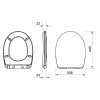 CERSANIT - WC KOMBI 698 CERSANIA II. SIMPLEON 010 3/6L+DUROPLAST SEDÁTKO SOFTCLOSE K11-2339