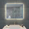 Zrcadlo 80 x 70 cm, s LED osvětlením a funkcí proti zamlžování