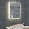 Zrcadlo 60 x 70 cm, s LED osvětlením a funkcí proti zamlžování