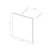 Zrcadlo 60 x 70 cm, s LED osvětlením a funkcí proti zamlžování