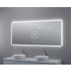 Zrcadlo 160 x 70 cm, s LED osvětlením a funkcí proti zamlžování, dotykový spínač
