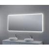 Zrcadlo 160 x 70 cm, s LED osvětlením a funkcí proti zamlžování, dotykový spínač