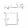 CERSANIT - SET B153 SET B153 čtvercový sprchový kout ARTECO 90x90x190, transparent + vanička TAKO 90x4 S601-116