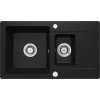 DEANTE - Zorba černá - Granitový dřez, 1.5 - bowl s odkapávačem ZQZ_N513
