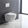 Závěsné WC Rimless Vortex se sedátkem s pomalým zavíráním, bílá