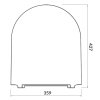 CERSANIT - WC KOMBI CREA CLEANON 011/020 OVAL, NÁDRŽKA 011 3/5, SEDÁTKO DUR SLIM WO LW ONE  K114-023-S-SET